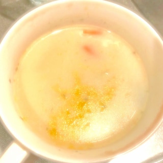 豆乳クラムチャウダー。簡単！アサリのスープ